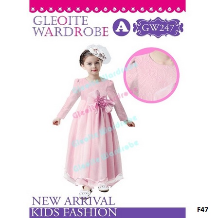 dress anak bunga pinggang